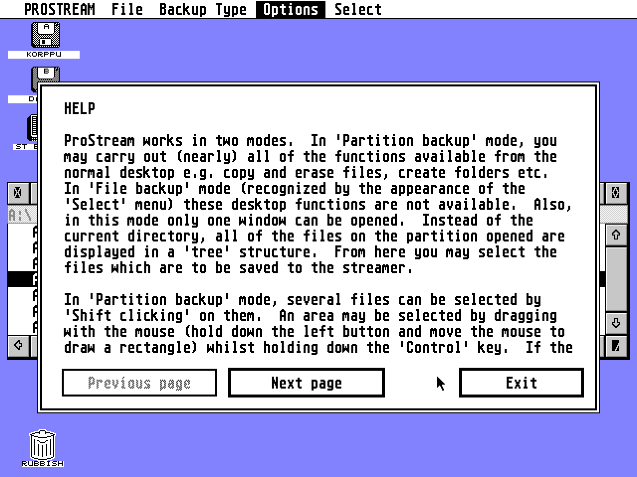 ProStream atari screenshot