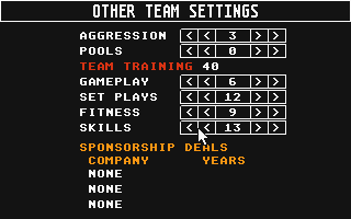 Professional Football Masters atari screenshot