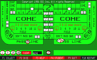 Professor Craps atari screenshot