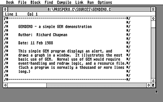 Prospero C atari screenshot