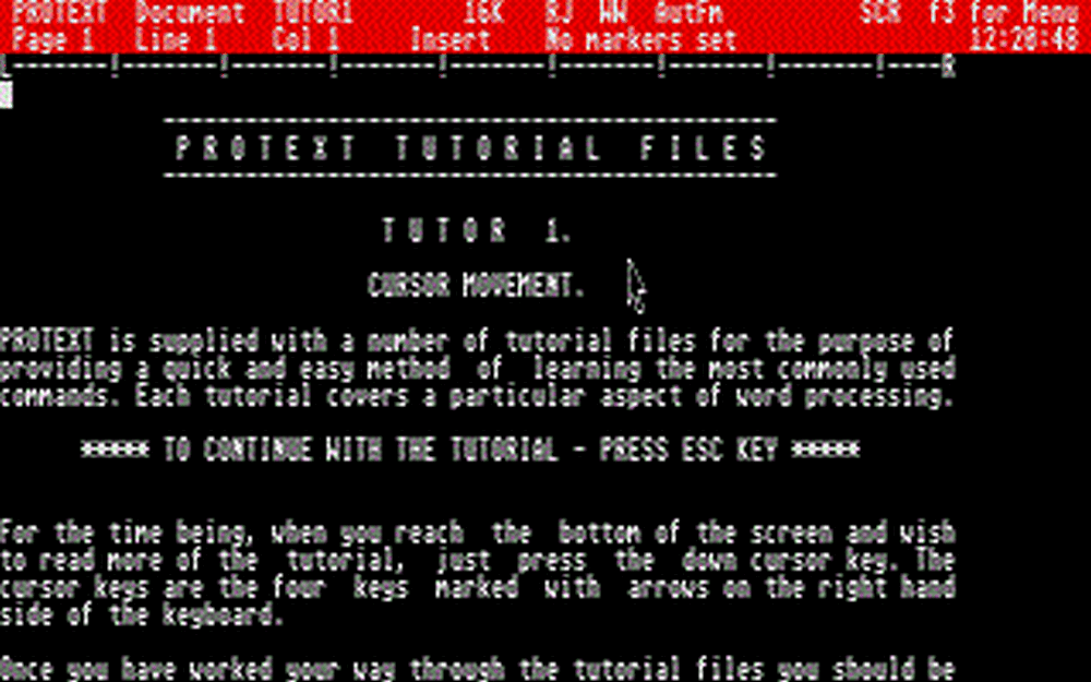 ProText atari screenshot