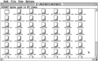 Proxima Utilities atari screenshot