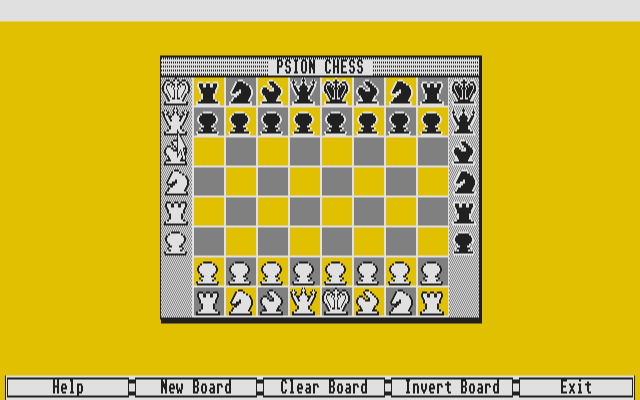 Psion Chess atari screenshot