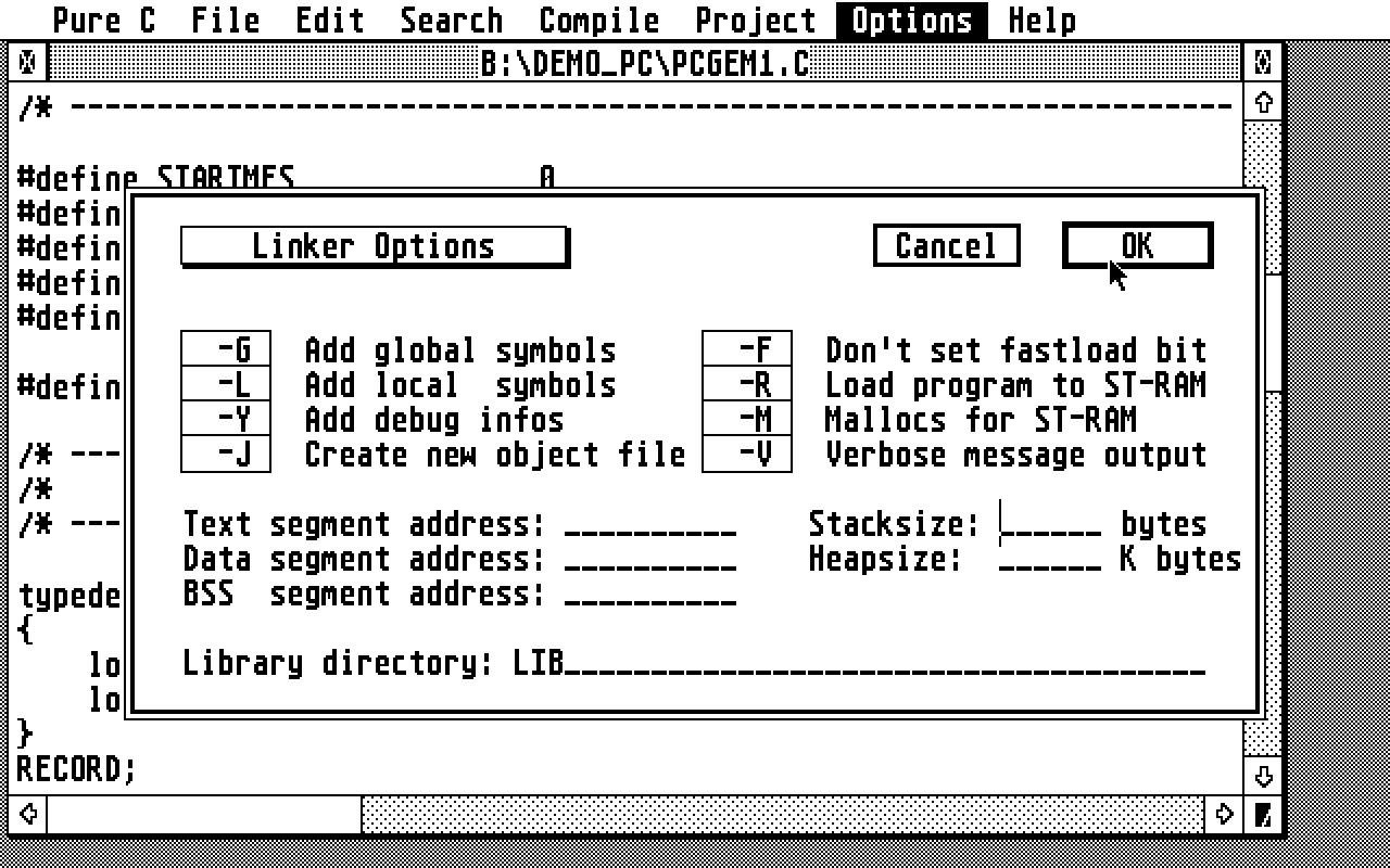 Pure C atari screenshot