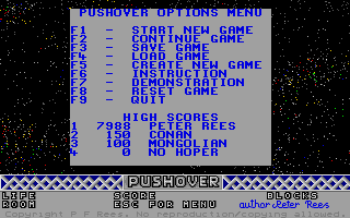 Pushover atari screenshot