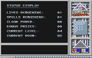 Pyramax atari screenshot