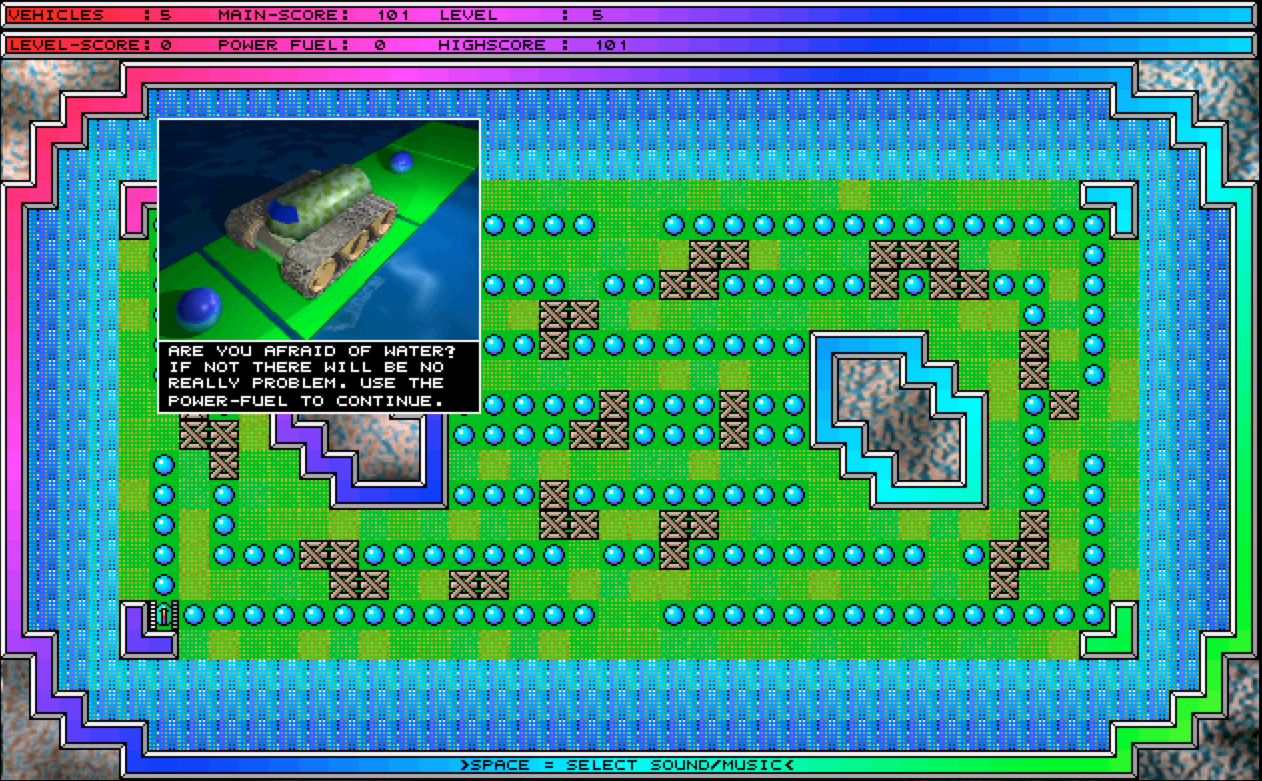 Q-Blue [Falcon030] atari screenshot