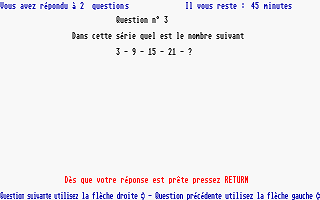 QI Test atari screenshot