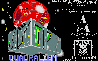 Quadralien atari screenshot