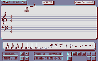 Quartet atari screenshot