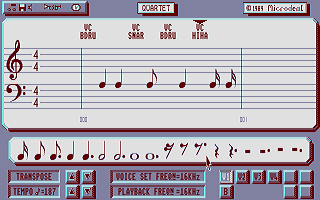 Quartet atari screenshot