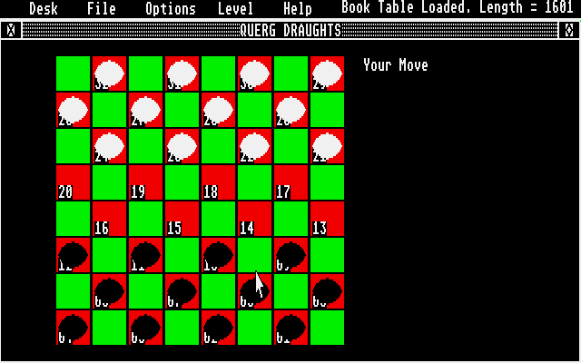 Querg Draughts atari screenshot