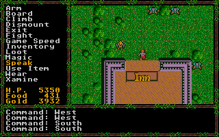 Questron II atari screenshot