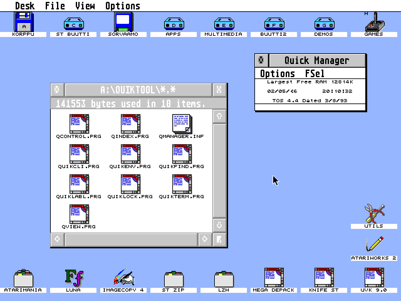 Quick Tools - Volume I atari screenshot