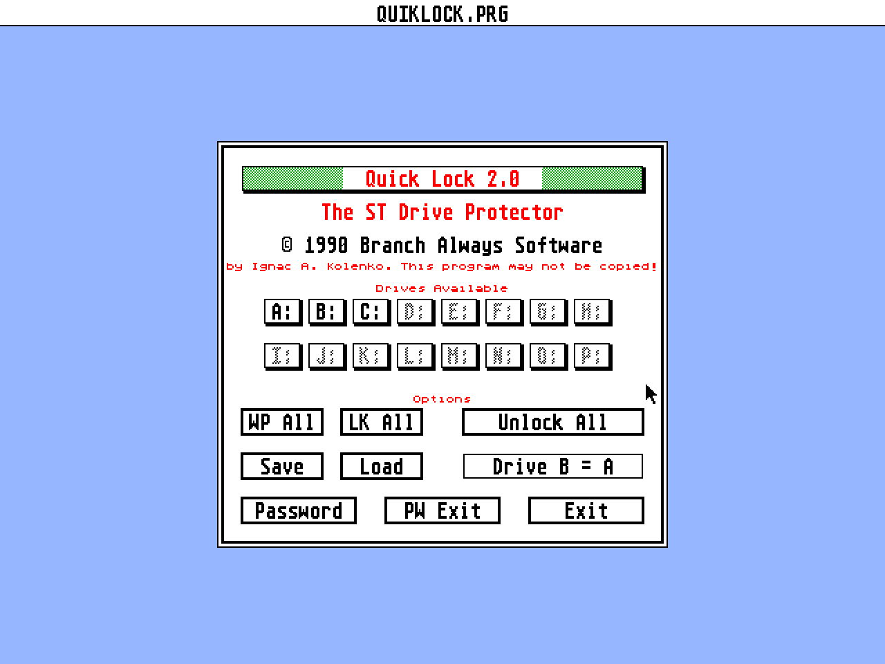 Quick Tools - Volume I atari screenshot