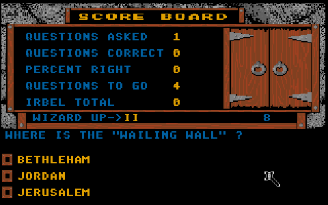 Quiz Wizard atari screenshot