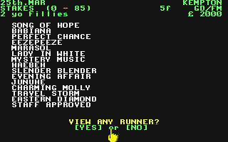 Racing Game (The) atari screenshot