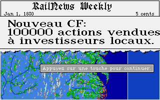Railroad Tycoon (Sid Meier's) atari screenshot