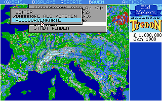 Railroad Tycoon (Sid Meier's) atari screenshot
