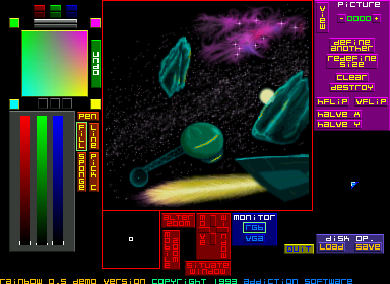 Rainbow atari screenshot