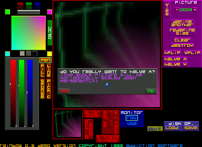 Rainbow atari screenshot