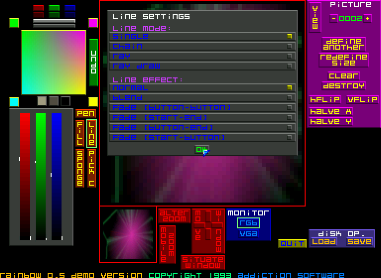 Rainbow atari screenshot