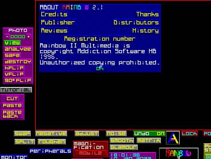 Rainbow II Multimedia atari screenshot