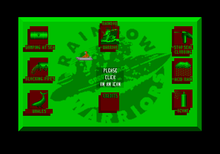 Rainbow Warrior atari screenshot