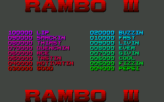 Rambo III atari screenshot