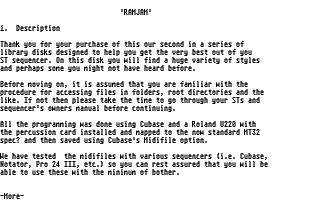 Ramjam atari screenshot
