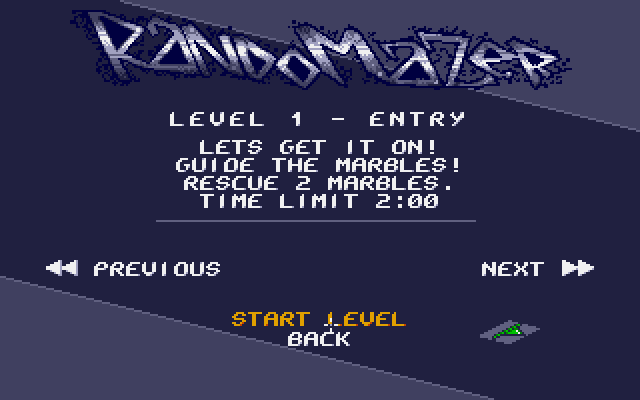 RandoMaZer atari screenshot