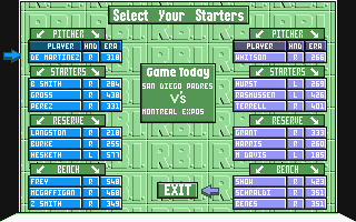 RBI Baseball II atari screenshot
