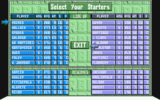 RBI Baseball II atari screenshot