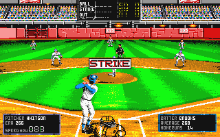 RBI Baseball II atari screenshot