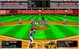 RBI Baseball II atari screenshot