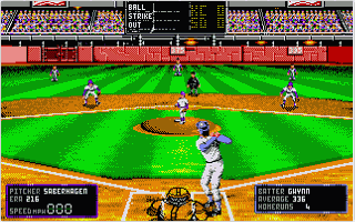 RBI Baseball II atari screenshot