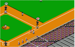 RBI Baseball II atari screenshot