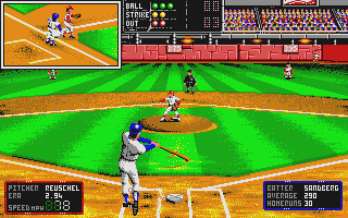 RBI Baseball II atari screenshot