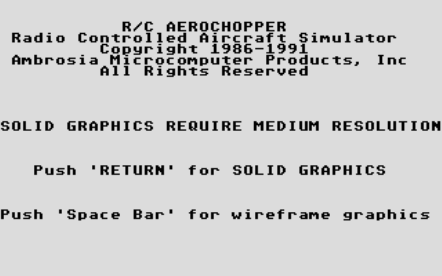 R/C Aerochopper — screenshot 1