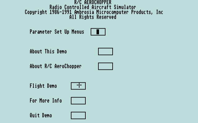 R/C Aerochopper atari screenshot