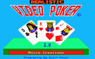 Realistic Video Poker