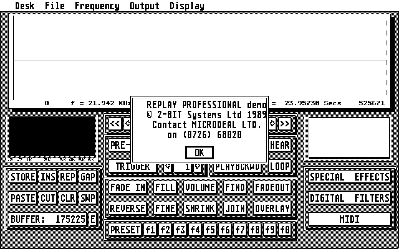 Replay Professional atari screenshot