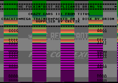 Replicants Crazy Cars III Cracktro — screenshot 1
