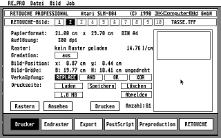 Retouche Professional atari screenshot