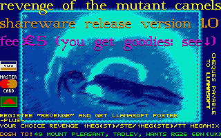 Revenge of the Mutant Camels atari screenshot