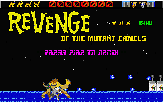 Revenge of the Mutant Camels atari screenshot