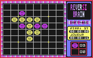 Reversi Brain atari screenshot