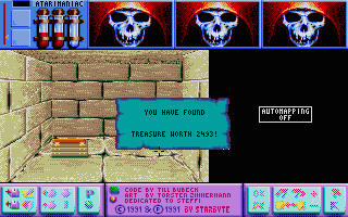 Rings of Medusa II - The Return of Medusa atari screenshot