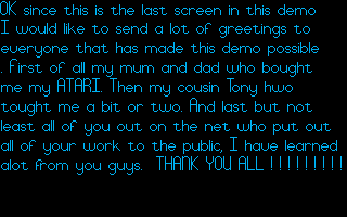 Rising 1999 Demo (The) atari screenshot