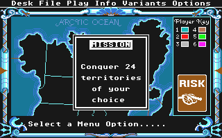 Risk atari screenshot